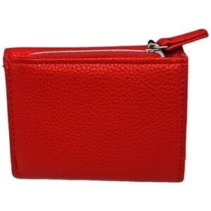 MUNDI Anna RFID trifold red wallet NWT